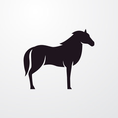 Fototapeta na wymiar horse icon illustration