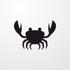 crab icon illustration