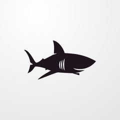 shark icon illustration