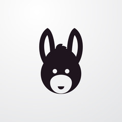donkey icon illustration