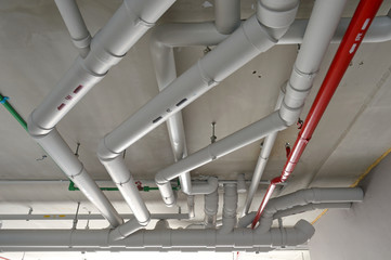 pipe water and power