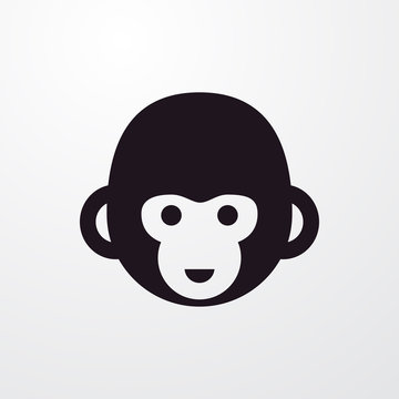 monkey icon illustration