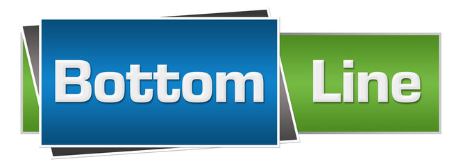 Bottom Line Green Blue Horizontal 
