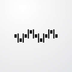 Obraz premium equalizer icon illustration