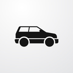 hatchback car icon illustration