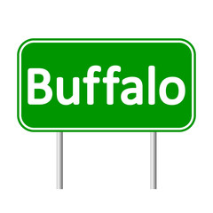 Buffalo green road sign.