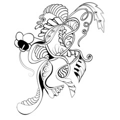 Fantasy abstract flowers 