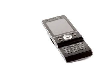 Mobile phone isolated on white
