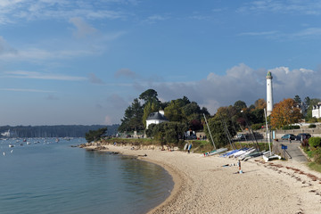 Plage de Bénodet à l'embouchure de l'Odet