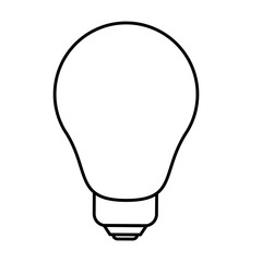 Light bulb icon. Energy power technology and electricity theme. Isolated design. Vector illustration