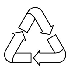 Recycle icon. Ecology renewable innovation and alternative theme. Vector illustration