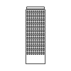 Tower building icon. City architecture urban and construction theme. Vector illustration