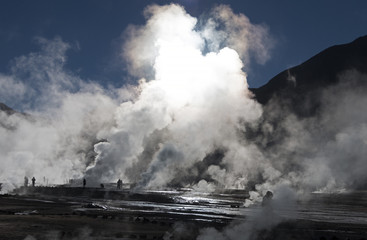 Fototapeta premium Geysers del Tatio, Chilean Andes, Atacama, Chile