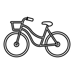 Bike icon. Healthy lifestyle sport leisure and outdoor theme. Isolated design. Vector illustration