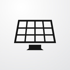 Solar panel icon illustration