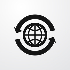 globe icon illustration
