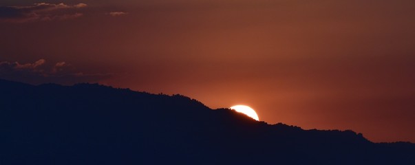 coucher de soleil en kabylie