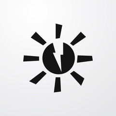 solar energy icon illustration