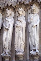 Notre Dame - famous Paris cathedral, France