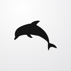 Fototapeta premium dolphin icon illustration