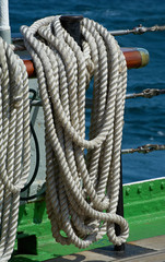 Fototapeta premium Rigging of a sailing ship