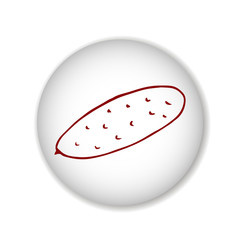 cucumber scetch. vector