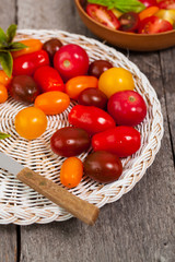 Cherry Tomato Mixed Medley. Selective focus.