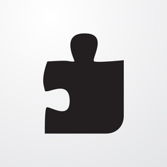 puzzle icon illustration