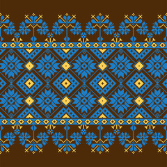 Set of Ethnic ornament pattern in different colors