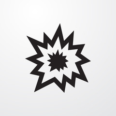 explode icon illustration