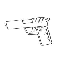 gun scetch. vector