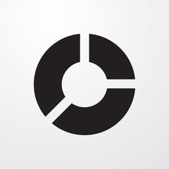 pie chart icon illustration
