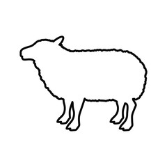 Lamb icon. Livestock animal life nature and fauna theme. Vector illustration