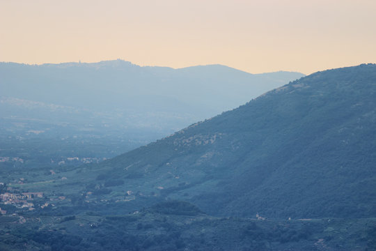 Frosinone mountain landscape