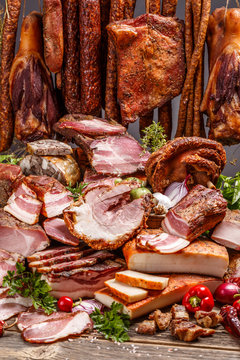 Smoked pork meat products