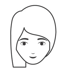 Woman cartoon icon. Avatar person and people theme. Isolated design. Vector illustration