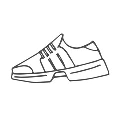  sneakers scetch. vector