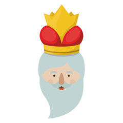 Wiseman cartoon icon. Happy epiphany day holy night and christmas theme. Colorful design. Vector illustration
