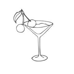cocktail icon. vector