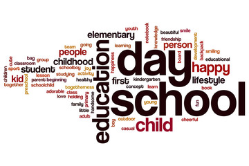Day school word cloud