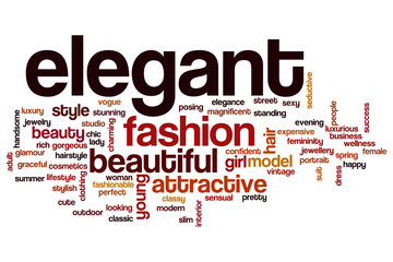 Elegant word cloud