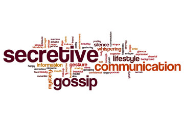 Secretive word cloud