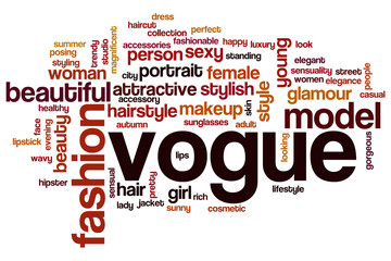 Vogue word cloud