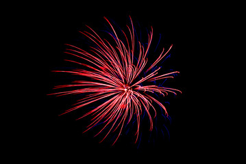 Fireworks Display Dark Black Night 