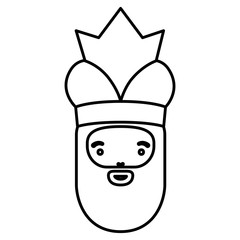 Wiseman cartoon icon. Happy epiphany day holy night and christmas theme. Colorful design. Vector illustration