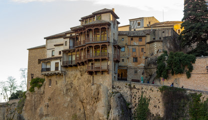 Famous hanging houses of Cuenca in Spain