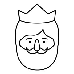 Wiseman cartoon icon. Happy epiphany day holy night and christmas theme. Colorful design. Vector illustration