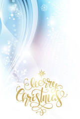 christmas background with hand-drawing congratulation.