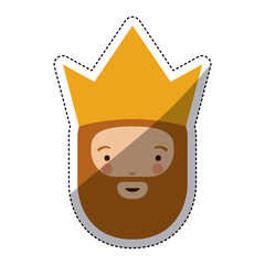 Wiseman cartoon icon. Happy epiphany day holy night and christmas theme. Colorful design. Vector illustration