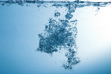 Water, drops, sprays, splashes, stream, flow, abstraction, minim